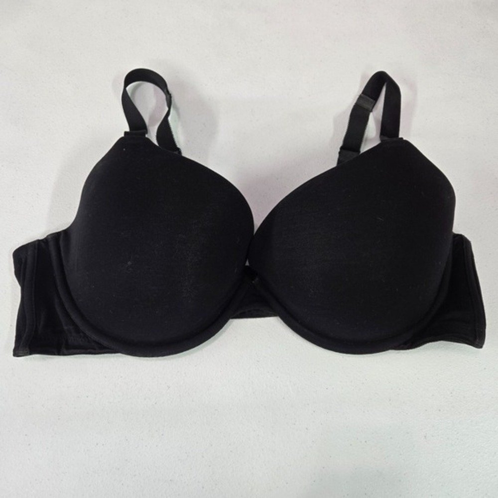 Ambrielle Women Bra 42DD Black Full‎ Figure Lined Underwire Adjustable Straps
